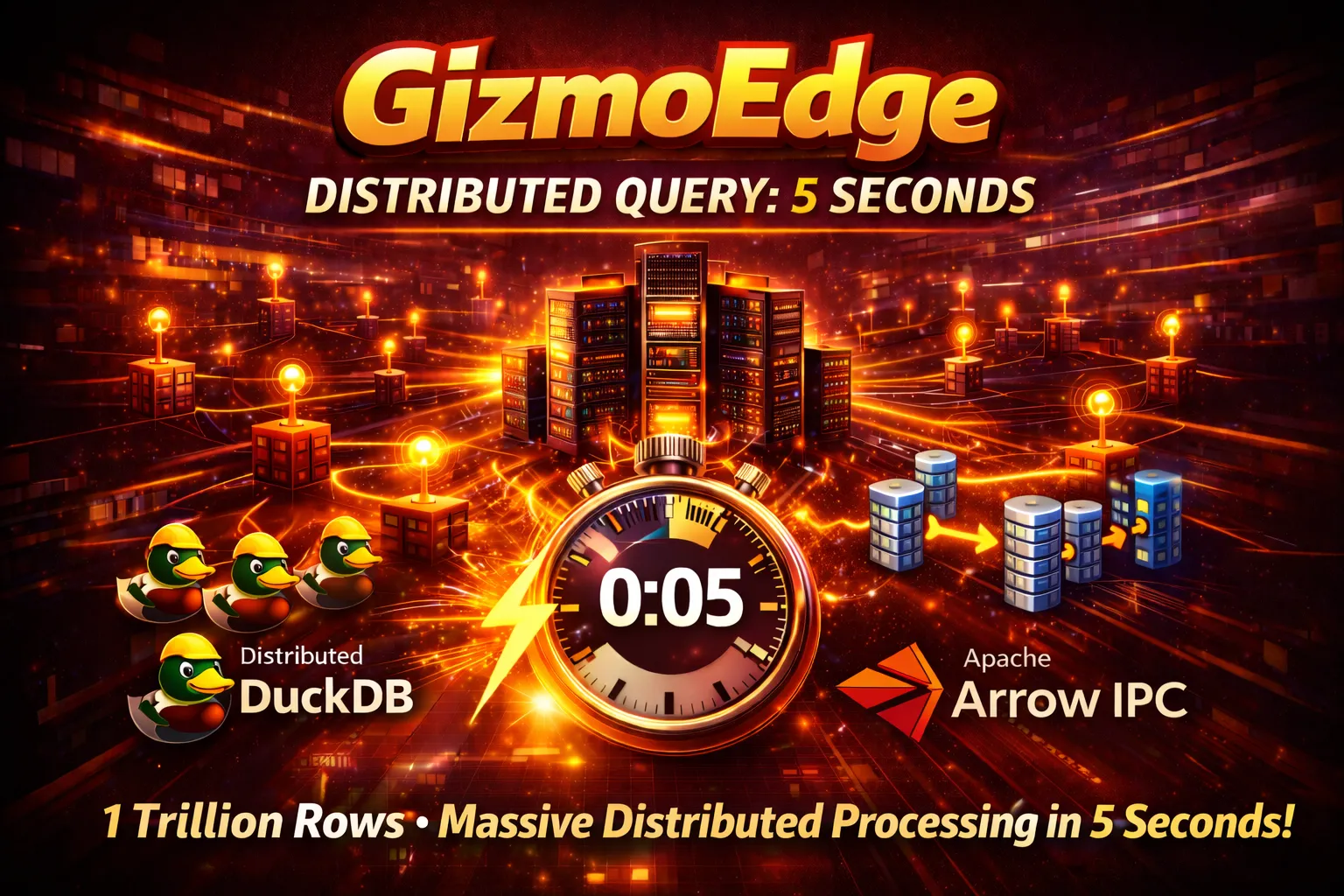 GizmoEdge encara o desafio de 1 trilhão de linhas