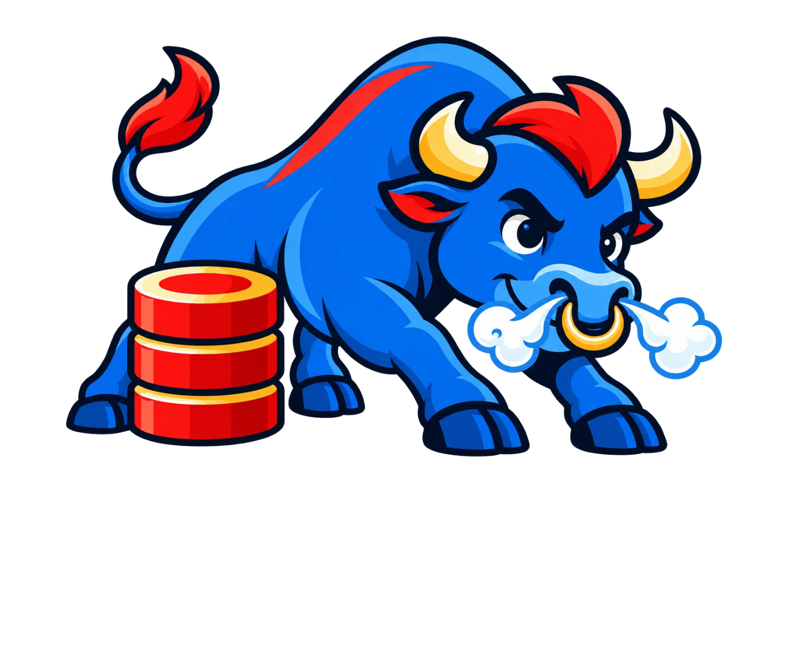 Hardcharger™: o touro em disparada e o logotipo